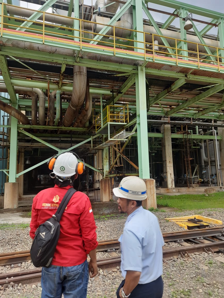 Inspeksi User Untuk Pekerjaan Online Leak Sealing Pipeline LP Steam Header to Pulp Machine